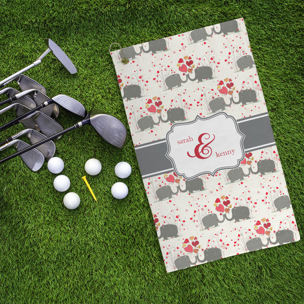 Elephants in Love Microfiber Golf Towels - LIFESTYLE