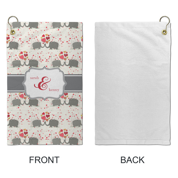 Elephants in Love Microfiber Golf Towels - Small - APPROVAL