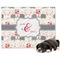 Elephants in Love Dog Blanket (Personalized)