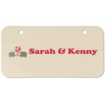 Elephants in Love Mini/Bicycle License Plate (2 Holes) (Personalized)