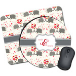 Elephants in Love Mouse Pad (Personalized)