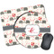 Elephants in Love Mouse Pads - Round & Rectangular