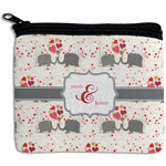 Elephants in Love Rectangular Coin Purse (Personalized)