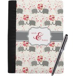 Elephants in Love Notebook Padfolio - Large w/ Couple's Names