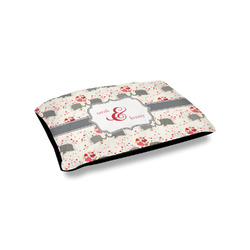 Elephants in Love Outdoor Dog Bed - Small (Personalized)