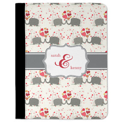 Elephants in Love Padfolio Clipboard - Large (Personalized)