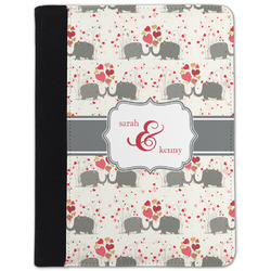 Elephants in Love Padfolio Clipboard - Small (Personalized)