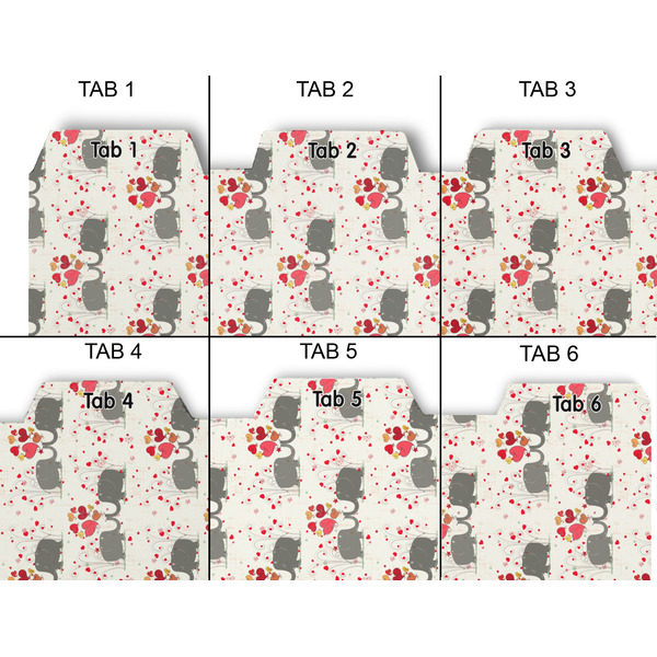 Elephants in Love Page Dividers - Set of 6 - Approval