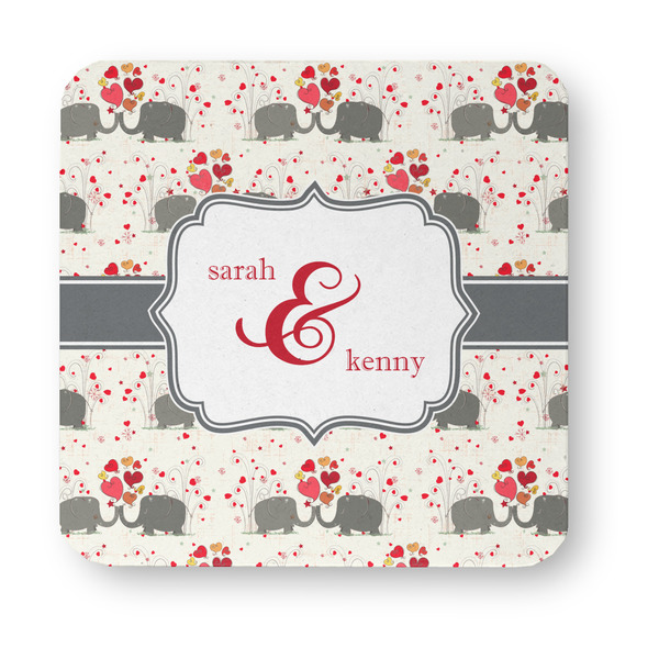 Elephants in Love Paper Coasters - Approval