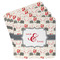 Elephants in Love Paper Coasters - Front/Main