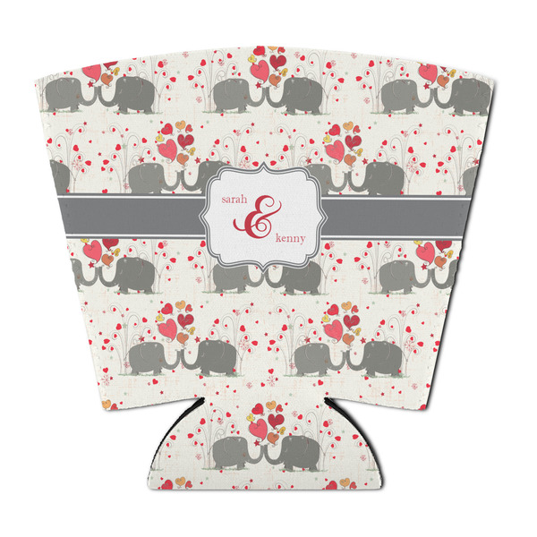 Elephants in Love Party Cup Sleeves - with bottom - FRONT