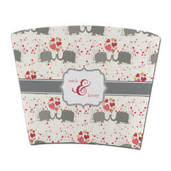 Elephants in Love Party Cup Sleeve - without bottom (Personalized)