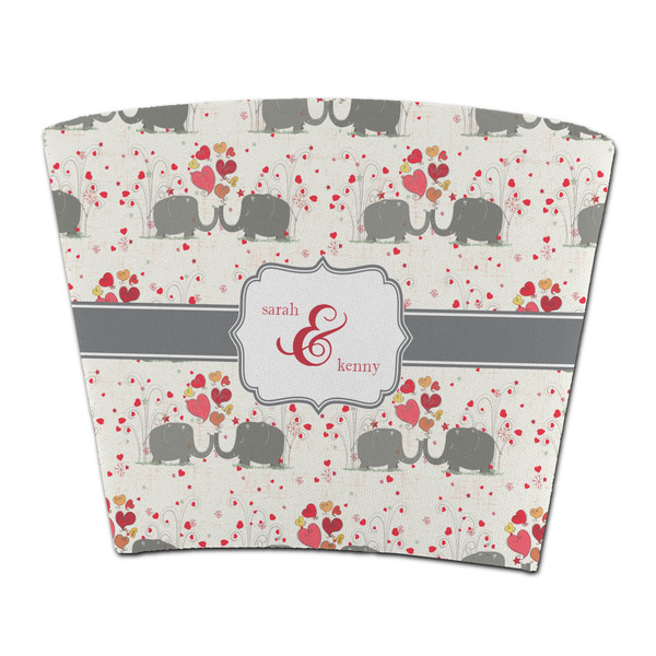 Custom Elephants in Love Party Cup Sleeve - without bottom (Personalized)