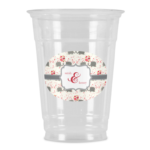 Custom Elephants in Love Party Cups - 16oz (Personalized)