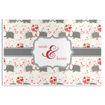 Elephants in Love Disposable Paper Placemats (Personalized)