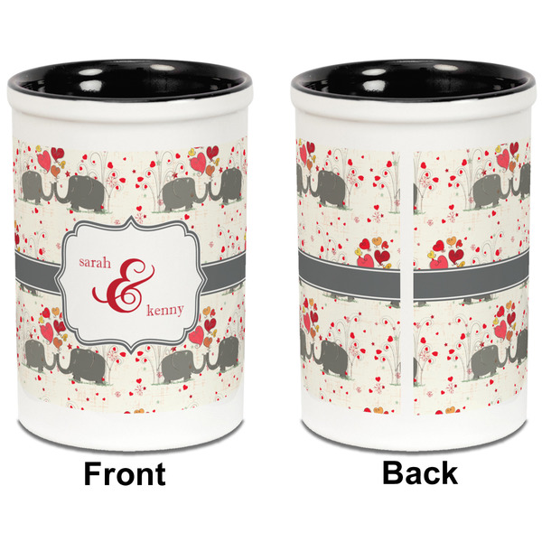Elephants in Love Pencil Holder - Black - approval