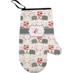 Elephants in Love Oven Mitt (Personalized)