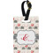 Elephants in Love Plastic Luggage Tag - Rectangular w/ Couple's Names