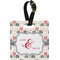 Elephants in Love Personalized Square Luggage Tag