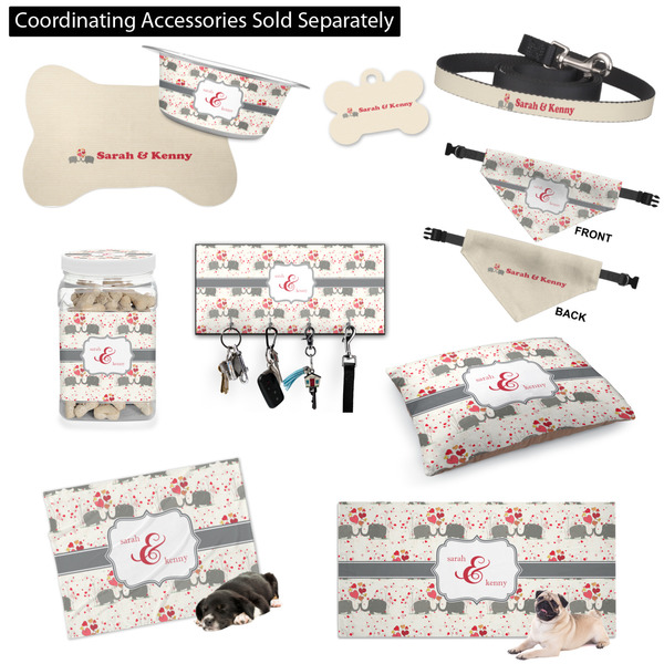 Elephants in Love Customized Pet Accessories