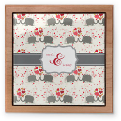 Elephants in Love Pet Urn w/ Couple's Names