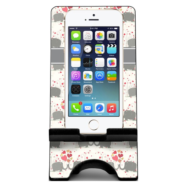 Elephants in Love Phone Stand w/ Phone
