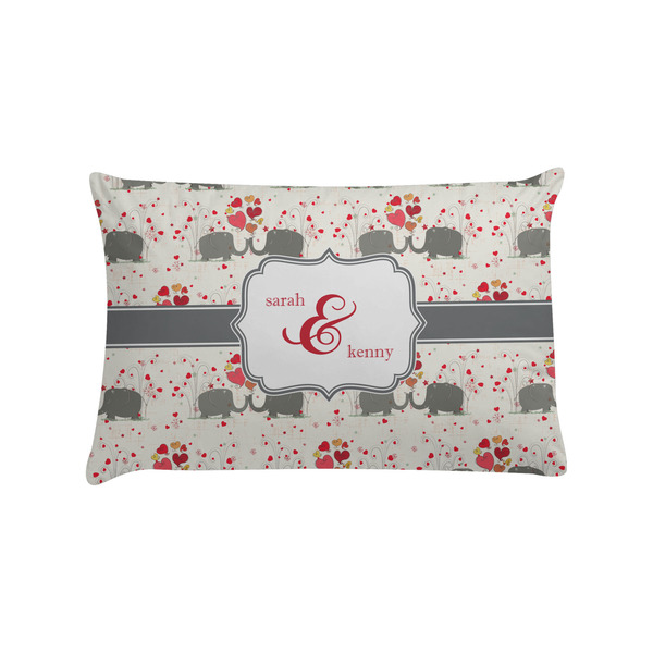 Custom Elephants in Love Pillow Case - Standard (Personalized)