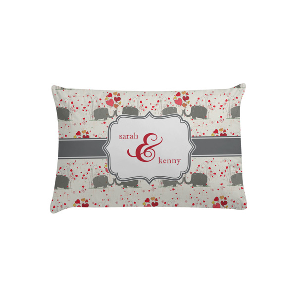 Custom Elephants in Love Pillow Case - Toddler (Personalized)