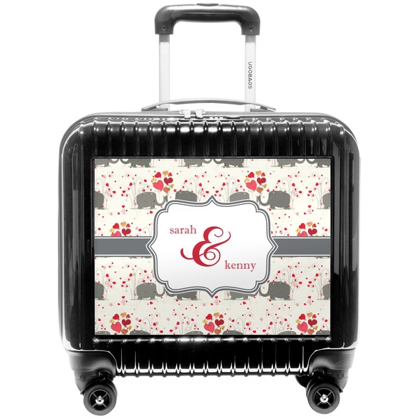 Custom Elephants in Love Pilot / Flight Suitcase (Personalized)