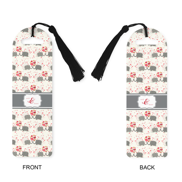 Elephants in Love Plastic Bookmarks - Approval