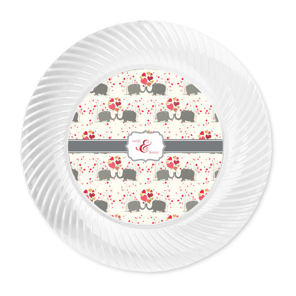 Elephants in Love Plastic Party Dinner Plates - Approval