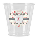Elephants in Love Plastic Shot Glass (Personalized)