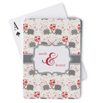 Elephants in Love Playing Cards (Personalized)