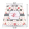 Elephants in Love Poly Film Empire Lampshade - Dimensions