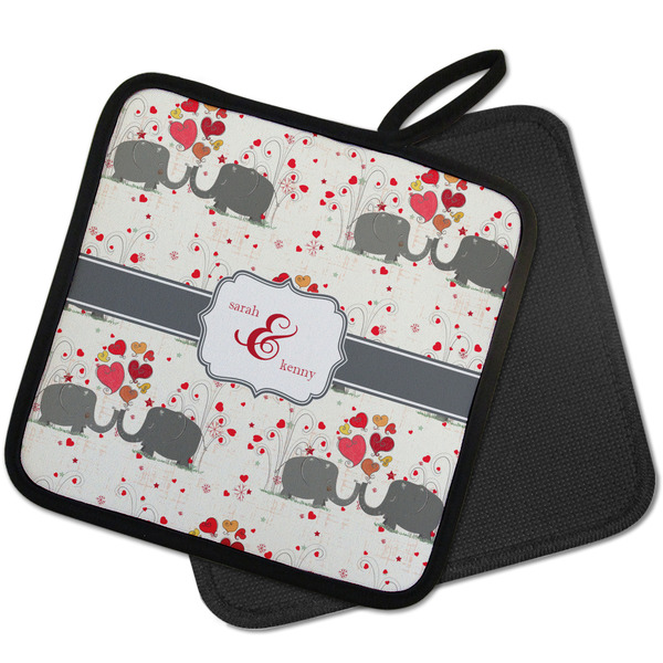 Elephants in Love Pot Holders - PARENT MAIN