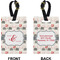 Elephants in Love Rectangle Luggage Tag (Front + Back)