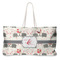 Elephants in Love Large Tote Bag with Rope Handles (Personalized)