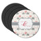 Elephants in Love Round Coaster Rubber Back - Main
