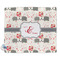 Elephants in Love Security Blanket - Front View