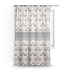 Elephants in Love Sheer Curtain (Personalized)