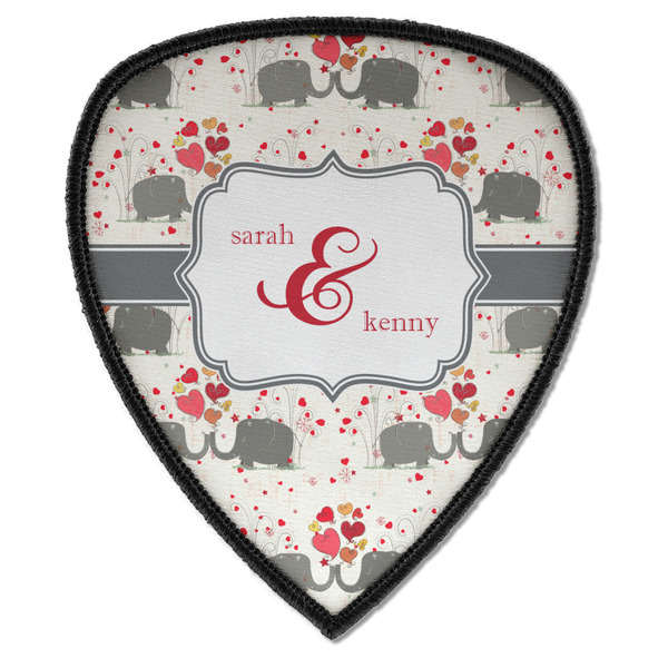 Elephants in Love Shield Patch