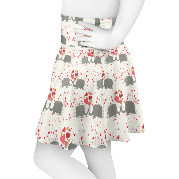 Elephants in Love Skater Skirt - Side