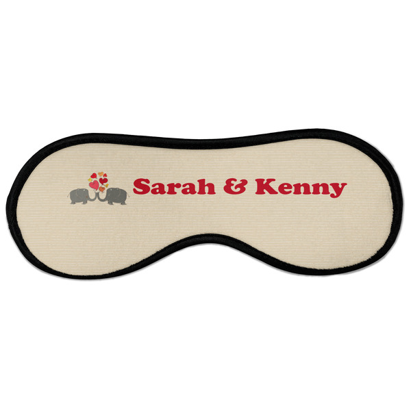 Elephants in Love Sleeping Eye Mask - Front Large