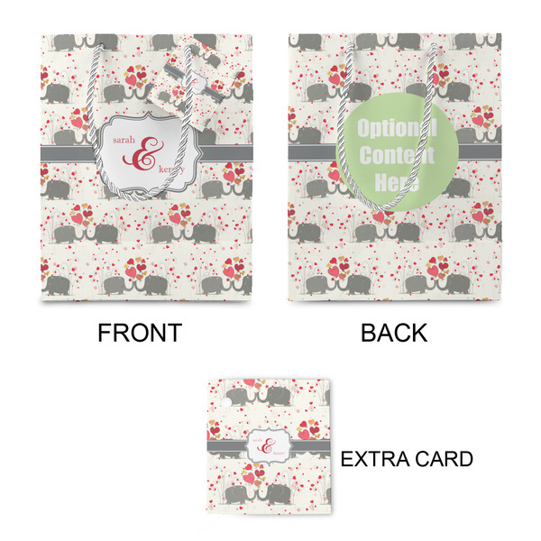 Elephants in Love Small Gift Bag - Approval