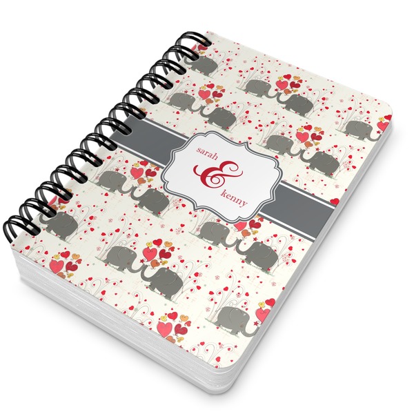Elephants in Love Spiral Journal 5 x 7 - Main