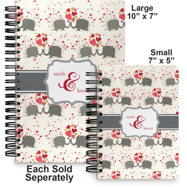 Elephants in Love Spiral Journal - Comparison