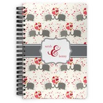 Elephants in Love Spiral Notebook (Personalized)
