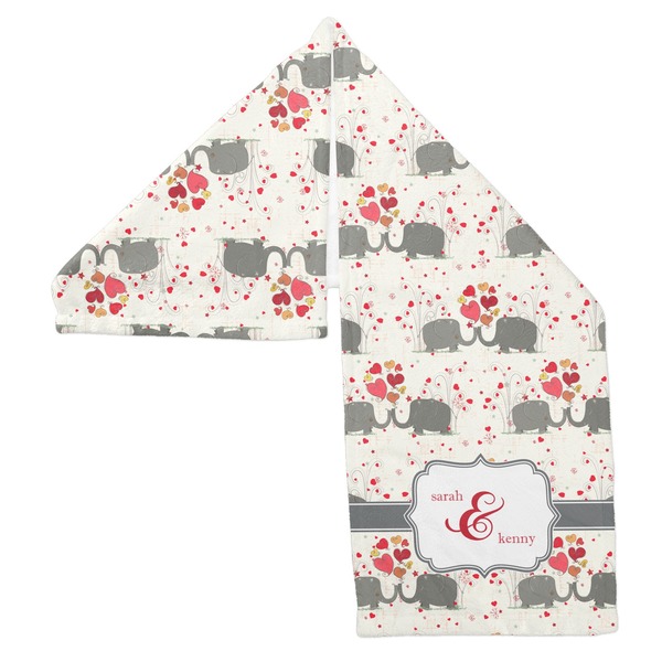 Elephants in Love Sports Towel Folded - Both Sides Showing