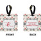 Elephants in Love Square Luggage Tag (Front + Back)