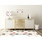 Elephants in Love Square Wall Decal Wooden Desk